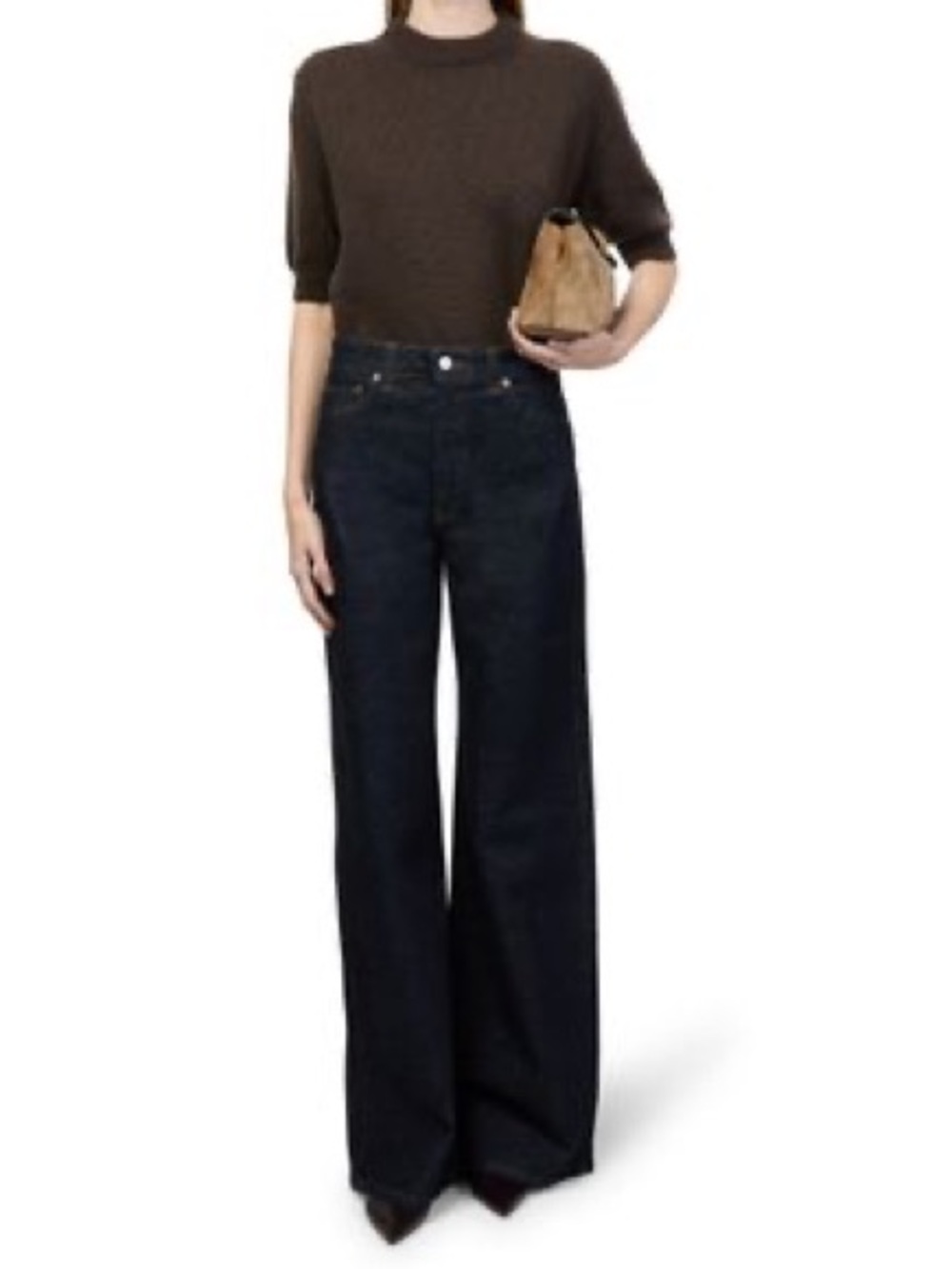 RE/DONE 70s Ultra High Rise Wide Leg Jeans Black Stone 27 🖤